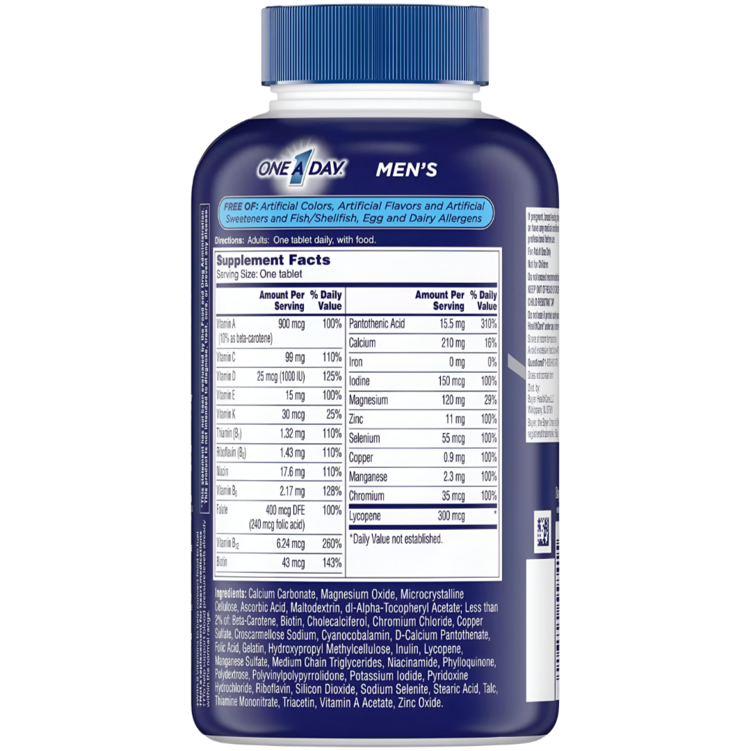 Multivitaminico para hombres One a Day - 300 Tabletas