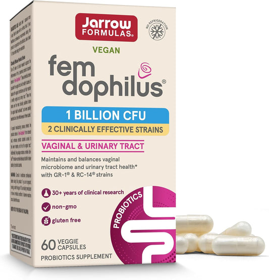 Jarrow Formulas - Fem dophilus 1 Billion CFU Vaginal & Urinary Tract, 60 Capsulas