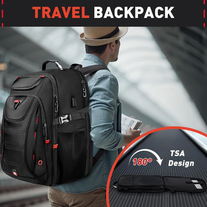 Z-MGKISS Mochila de viaje extra grande de 55 Litros, mochila para laptop de hasta  18.4 pulgadas