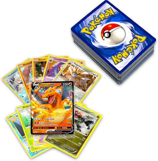 tarjetas oficiales de Pokemon con 5 láminas en cualquier combinación y al menos 1 rareza, GX, EX, FA, Tag Team o Secret Rare 50+