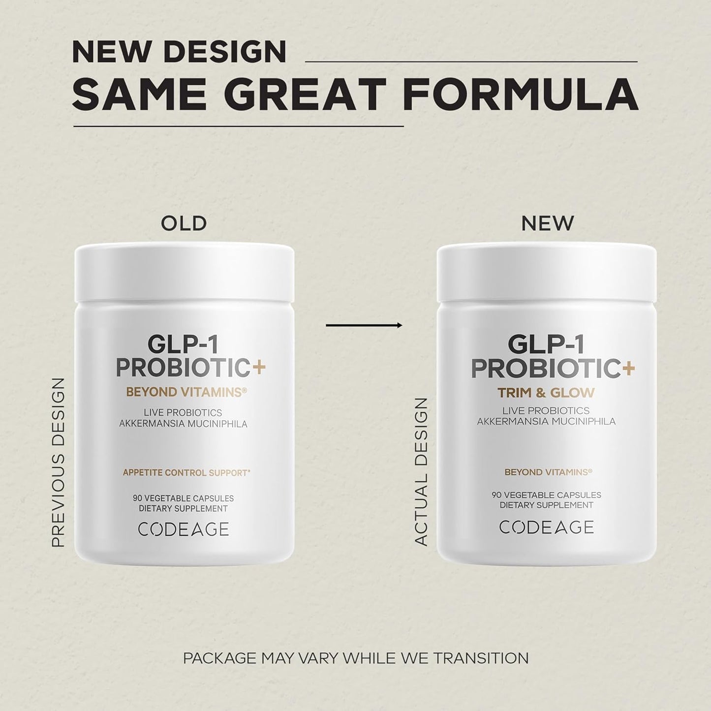 Codeage GLP-1 Probiotic vivos -500 MILLONES -90 capsulas