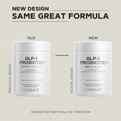 Codeage GLP-1 Probiotic vivos -500 MILLONES -90 capsulas