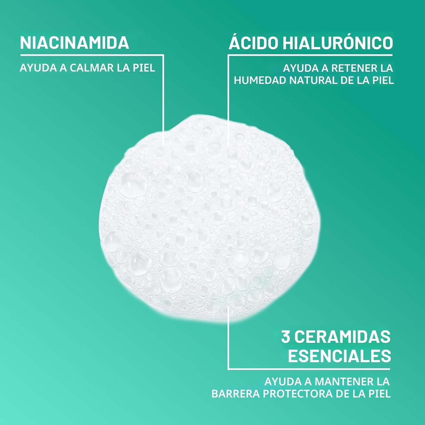 CeraVe Limpiador Facial Espumoso, 355ml