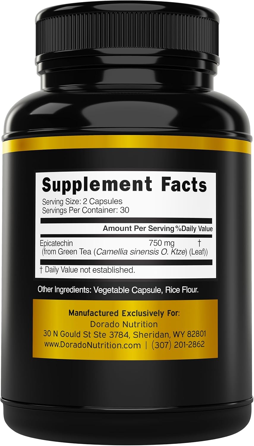 Extracto de epicatequina de 750 mg por porción, 60 Capsulas