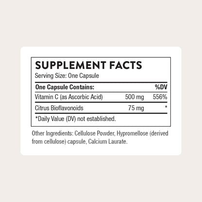 Thorne - Vitamina C 500mg con Flavonoides, 90 capsulas