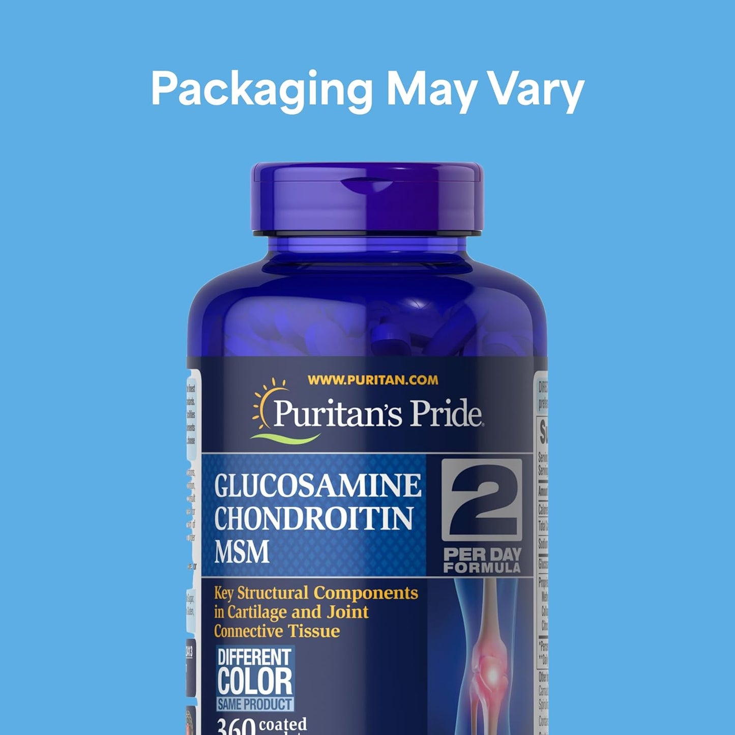 Puritan's Pride Glucosamina, condroitina y MSM, 360 Tabletas