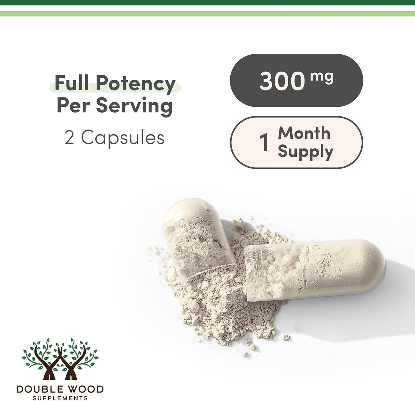 Double Wood - Phosphatidyl lSerine Supplement 300mg, 120 capsulas