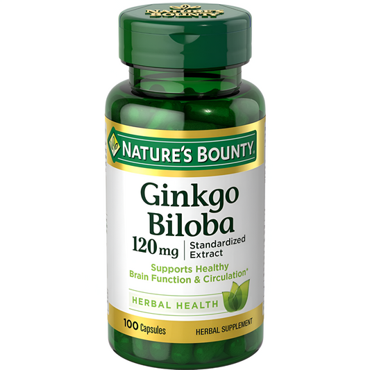 Nature's Bounty - Ginkgo Biloba 120mg 100 capsulas