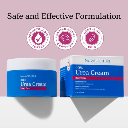 NUVADERMIS Crema de urea 40 por ciento para pies  2% ácido salicílico - 150ml