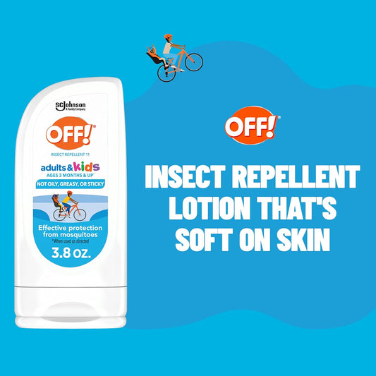 Off! Loción repelente de insectos para adultos y niños, 112ml