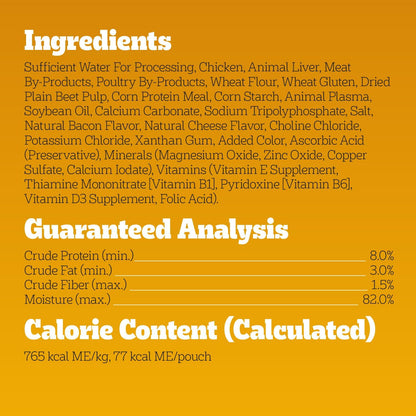 Pedigree Choice Cuts in Gravy - Alimento húmedo para perros adultos, 100g