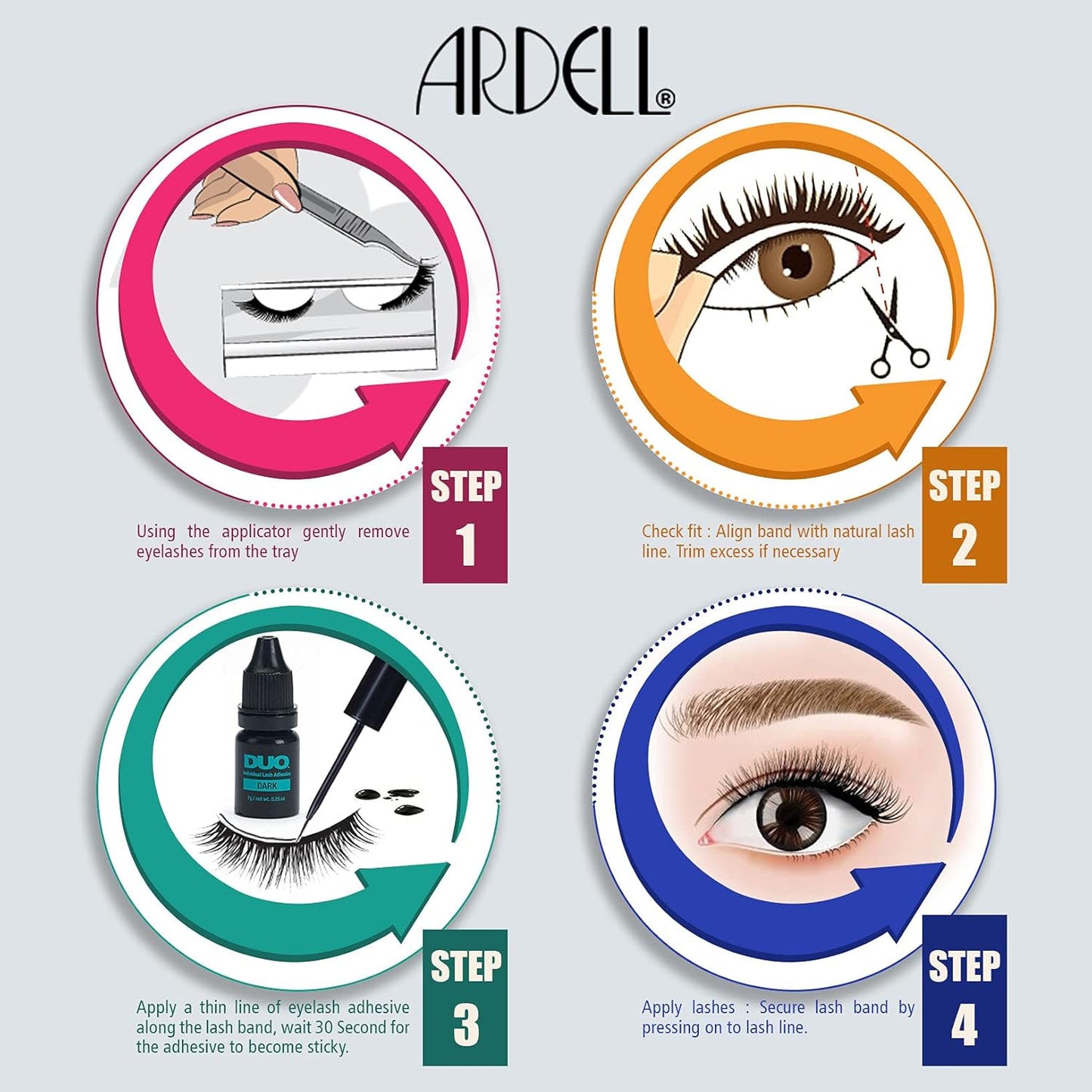 Delineador magnético profesional y pestañas Demi Wispies de Ardell en color negro