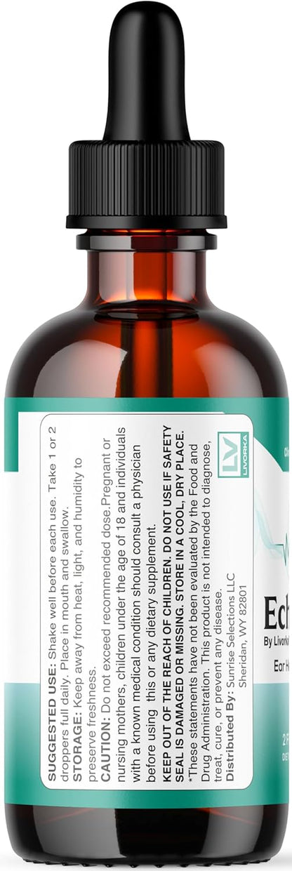 EchoFree Pro By Livorka -  apoyo para la salud auditiva, 60ml