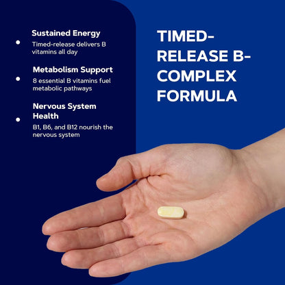 GNC - B-COMPLEX 150 Liberacion prolongada, 100 capsulas