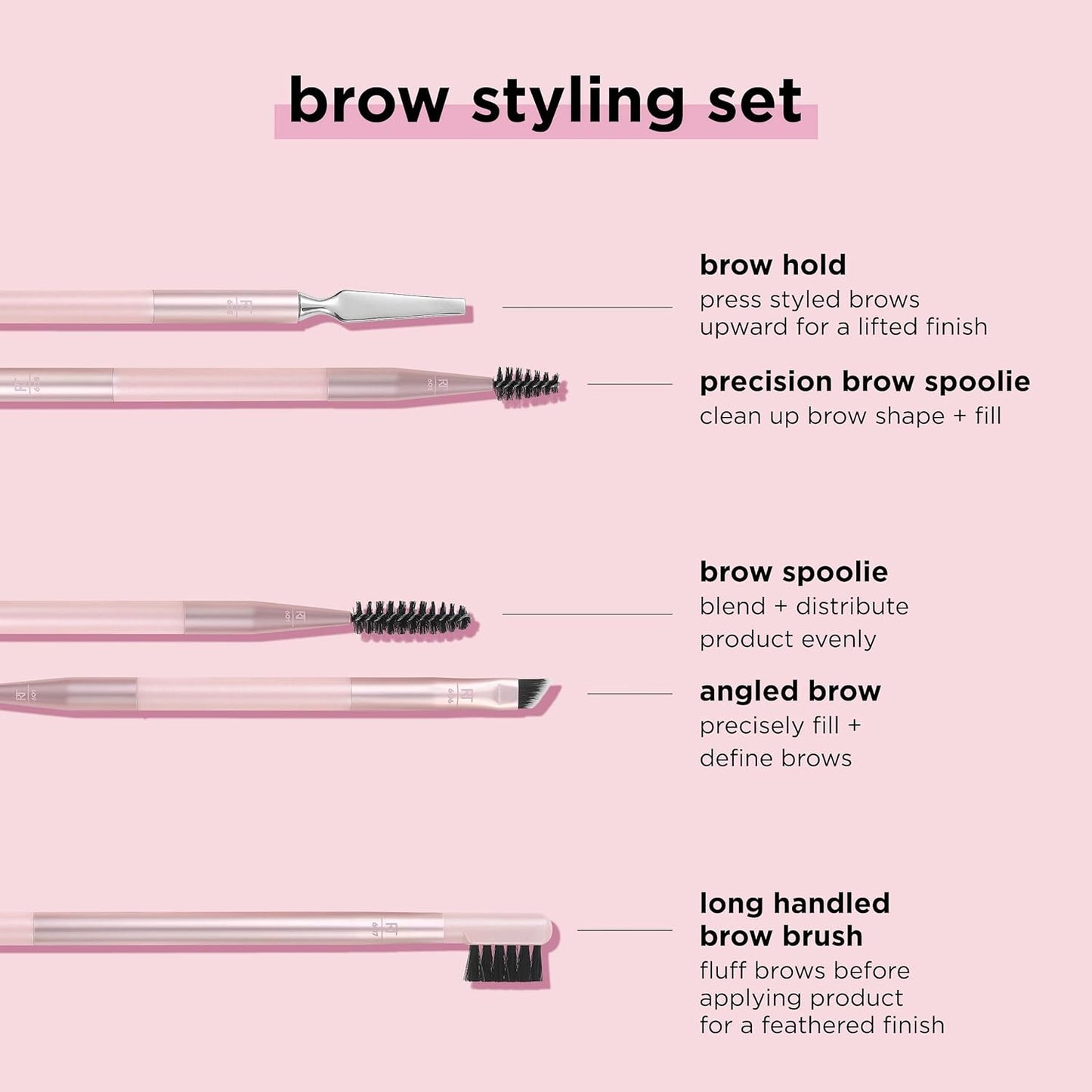 Real Techniques Brow Styling Set,juego de 3 piezas