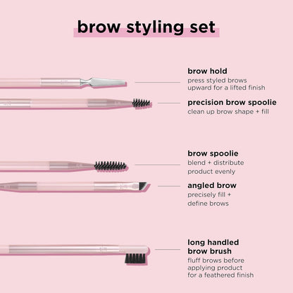 Real Techniques Brow Styling Set,juego de 3 piezas