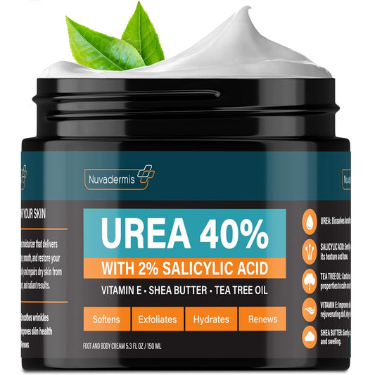 NUVADERMIS Crema de urea 40 por ciento para pies  2% ácido salicílico - 150ml