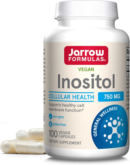 Jarrow Formulas Vegan - Inositol celular health, 750mg - 100 capsulas