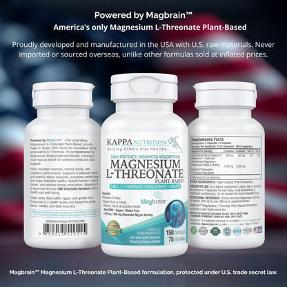 Magnesium 3 in 1 L-threonate advanced complex 150 capsulas