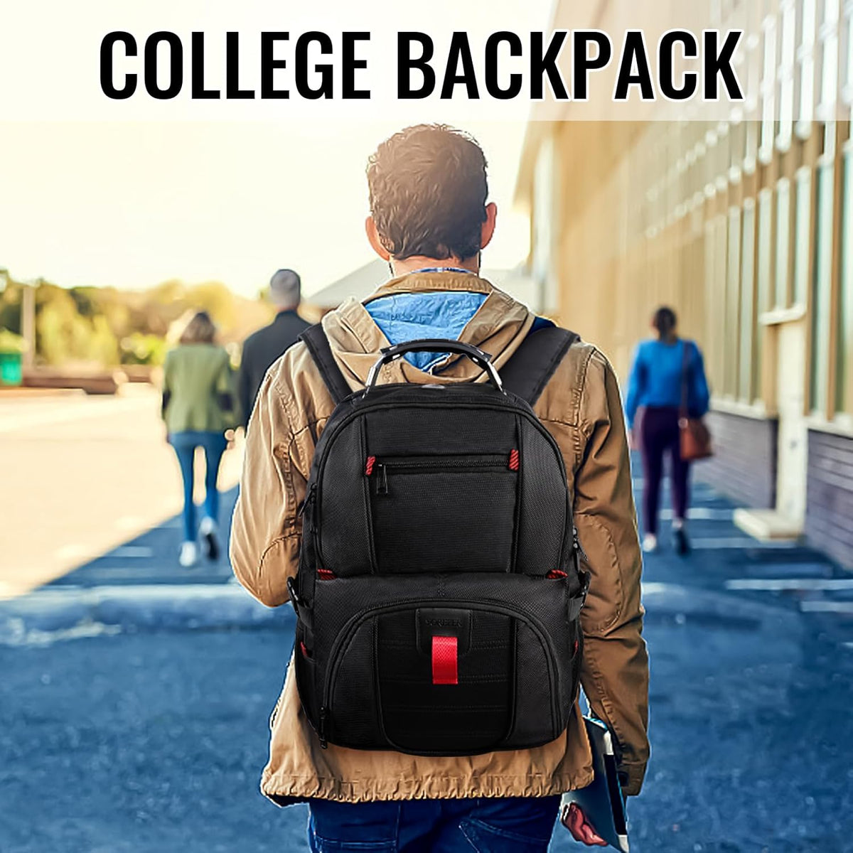 YOREPEK - Mochila de viaje Extra grande de 50 Litros para laptop de 17 Pulgadas