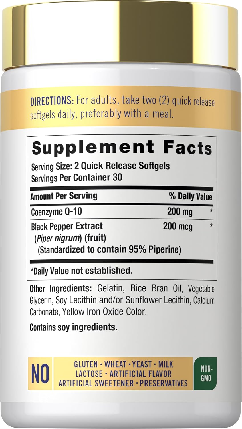 Carlyle CoQ10 de 200 mg | 60 Softgels