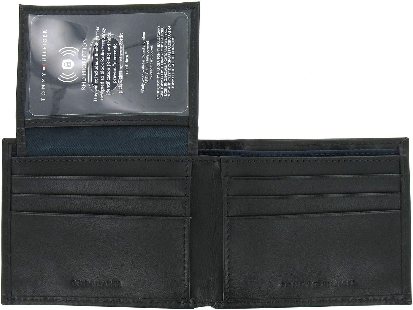 Billetera De Cuero Para Hombre Tommy Hilfiger Negro Pascasse