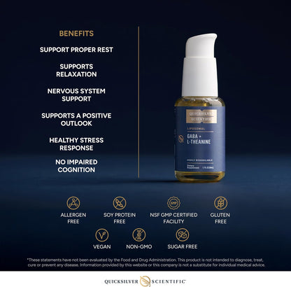 Quicksilver Scientific GABA liposomal con L-theanina 100 mg
