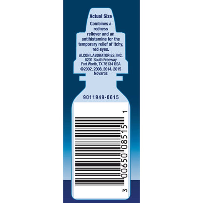 Naphcon A - Gotas oftálmicas antihistamínicas para el alivio de la alergia ocular, 15ml