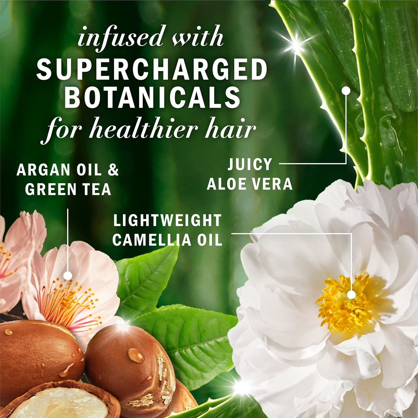 Herbal Essences - Shampoo Argan oil & Green tea, 1 litro