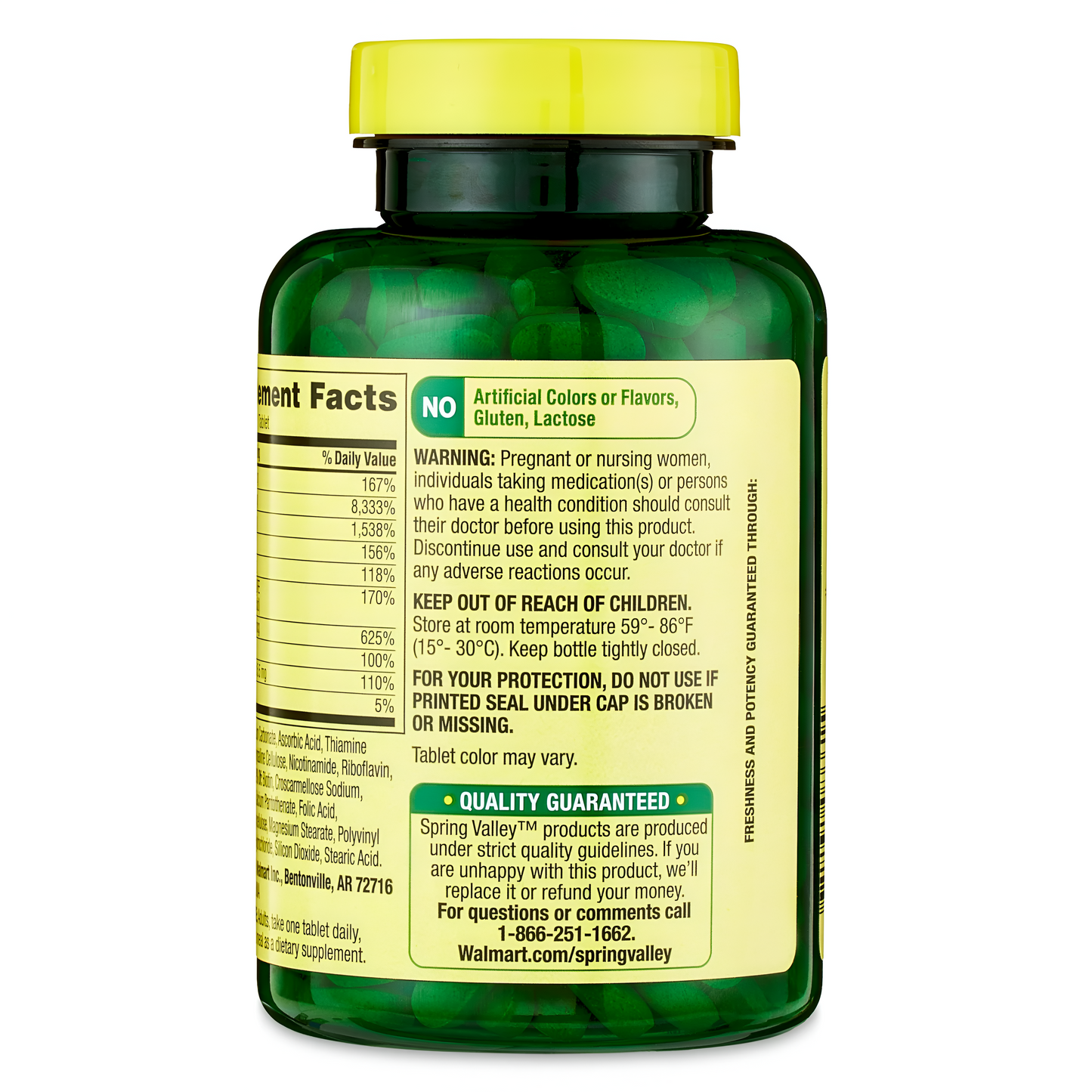 Super Vitamin B complex - Spring Valley - 250 Tabletas