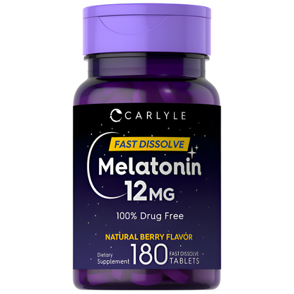 Carlyle Melatonina 12 mg de disolución rápida 180 comprimidos
