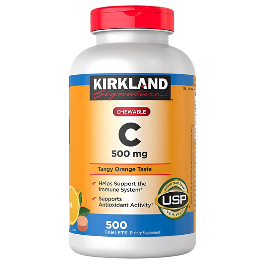 VITAMINA C  500 mg. TABLETAS MASTICABLES- KIRKLAND SIGNATURE 500 TABLETAS