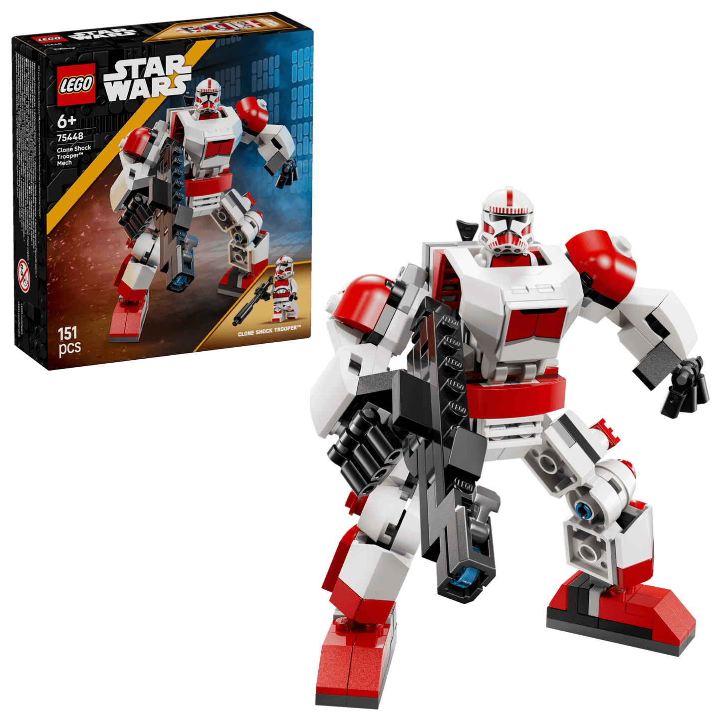 Lego - Star Wars™ Robot Soldado de Choque Clon™  #75448 , 151 piezas