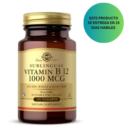 Solgar Vitamina B12, 1000 mcg, 100 Nuggets