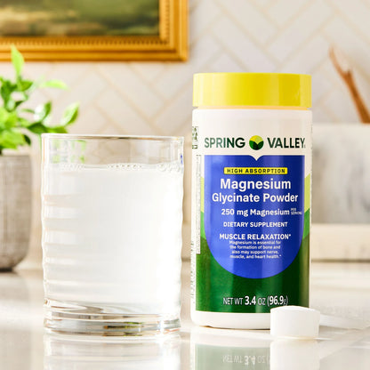 Spring Valley Glicinato de magnesio en polvo 96.9gr