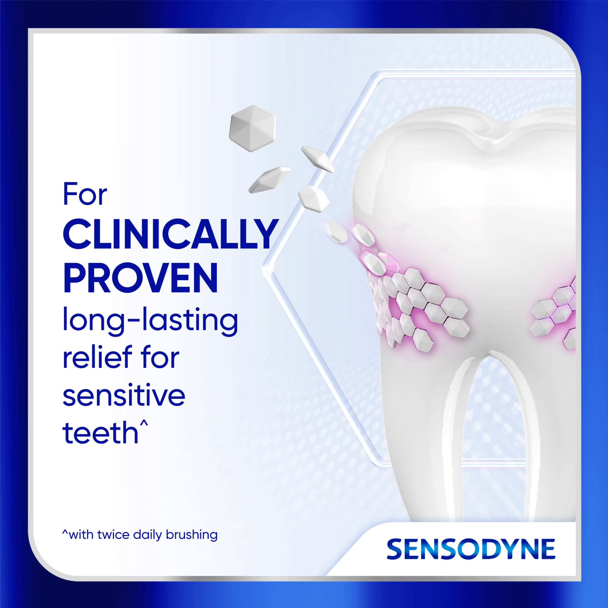 Pasta de dientes Sensodyne Clinical Repair Whiten & Shine para el alivio de la sensibilidad, 96.4g