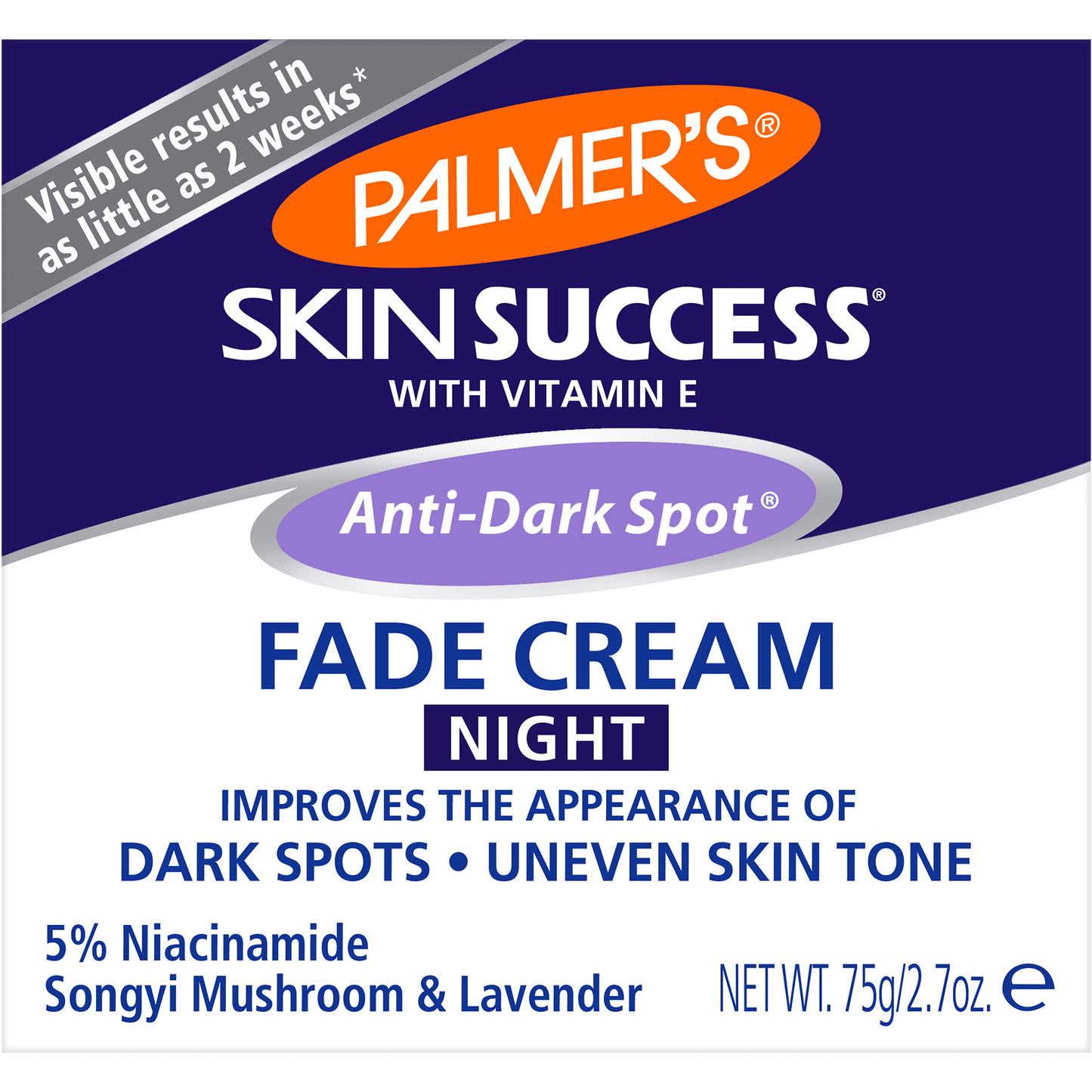 Crema nocturna antimanchas Oscuras Palmer's Skin Success con retinol y niacinamida 75g