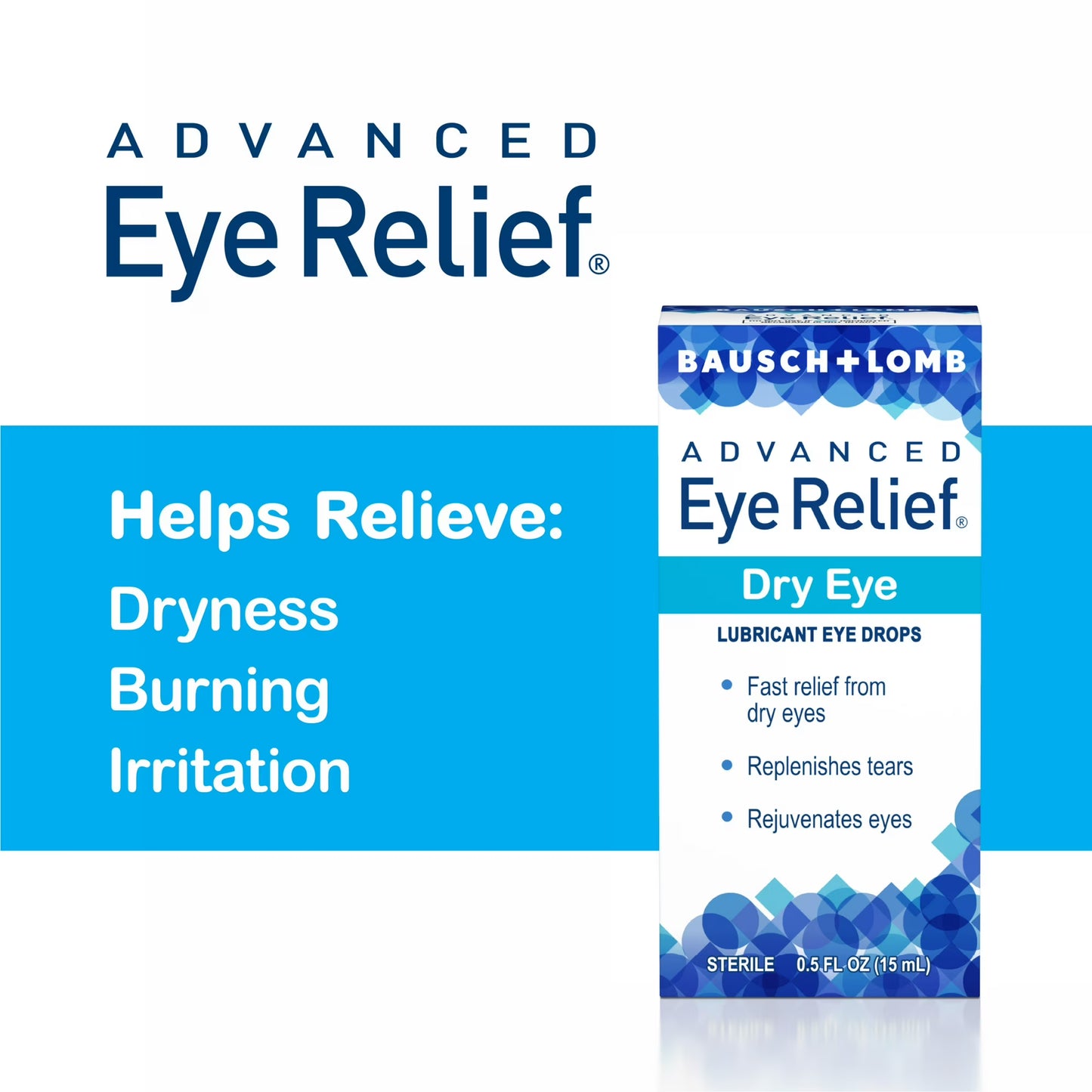 Bausch + Lomb - Advanced Eye Relief Dry Eye, lubricante para ojos - 15ml