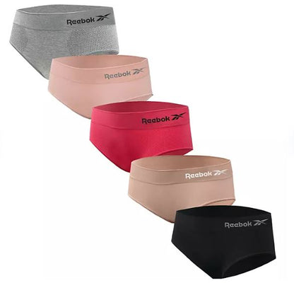 Pack de 5 hipsters sin costuras para mujer de Reebok