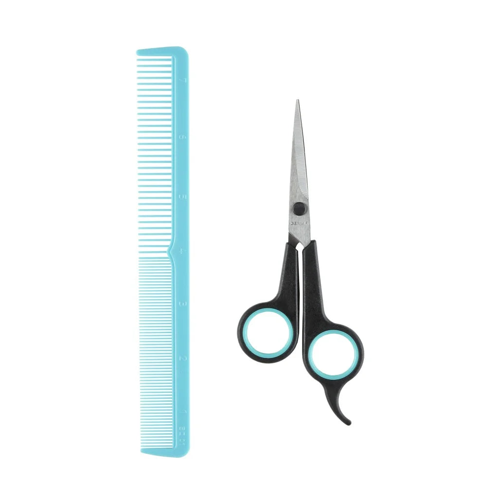 Kit de Barbero Conair Classic con tijeras afiladas con diamante y peine de barbero, juego de 2 piezas.