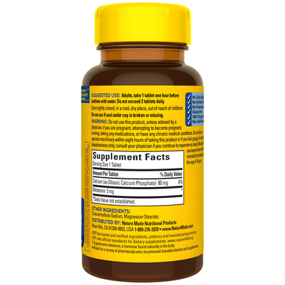 Melatonin Nature Made 5 mg. 90 tabletas