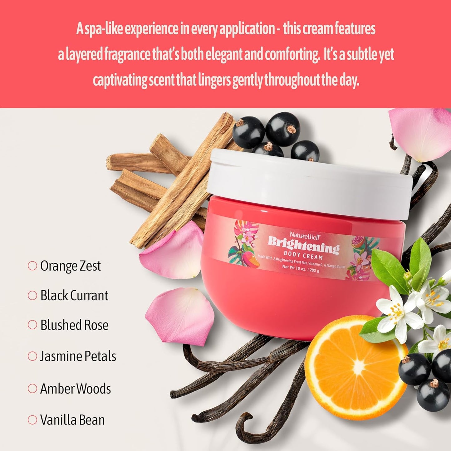 NATURE WELL Crema corporal iluminadora, 283g