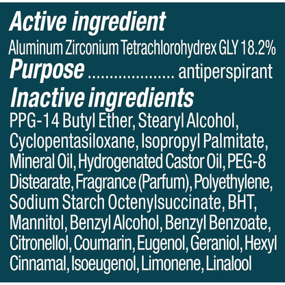 Degree Desodorante antitranspirante original Cool Rush 48 horas de protección contra el sudor y el olor, antitranspirante para hombres, 76g