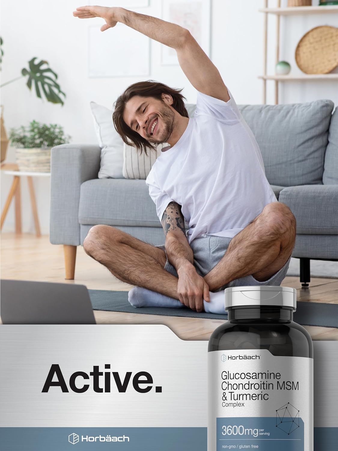 Horbäach Glucosamina condroitina MSM | 3600 mg | 360 comprimidos
