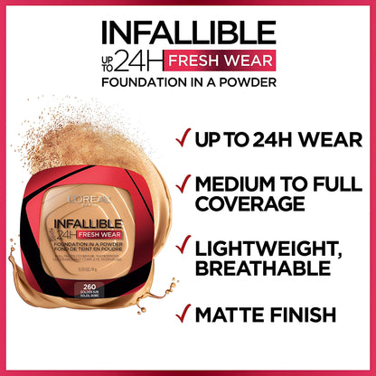 Infallible Polvo 24 horas Fresh Wear 9gr - L'Oreal Paris