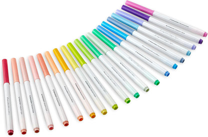 CRAYOLA Super Tips Pastel - Marcadores lavables de punta media, paquete de 20 unidades