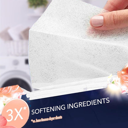 Downy Infusions Mega Toallitas para Secadora, Suavizante de Telas para la Lavandería, BLISS, Ámbar y Rosa, 65 Unidades