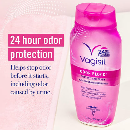 Vagisil Odor Block Jabón Íntimo 12oz. 24h de protección