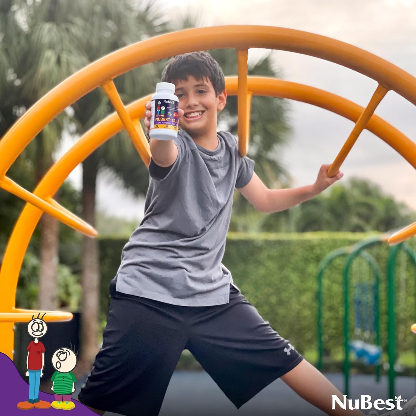 NuBest Tall 10+ - Fórmula de fuerza ósea, inmunidad mejorada y salud general +10 años, 60 capsulas