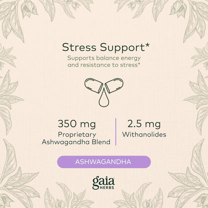 Gaia herbs- Ashwagandha Root , 120 capsulas